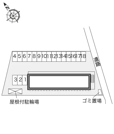 ★手数料０円★かすみがうら市稲吉１丁目　月極駐車場（LP）